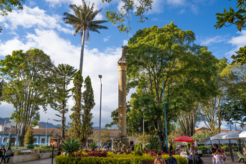 The Main Park of Cajica, Cundinamarca, Colombia