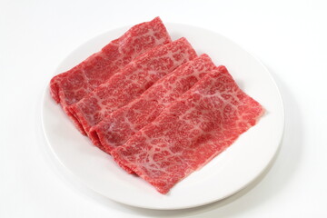 牛もも肉スライスすき焼き用（秋田県産黒毛和牛等級5）