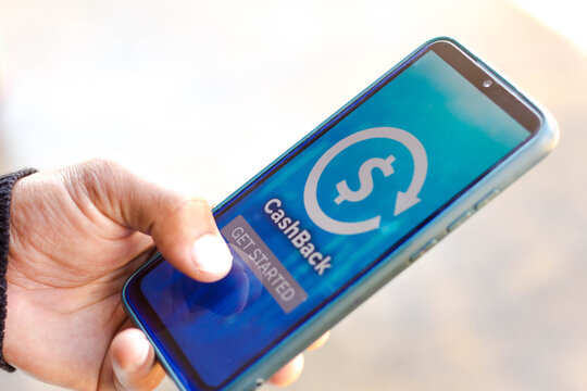 September 1, 2021, Brazil. In this photo illustration the CashBack logo seen displayed on a smartphone.