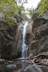 Fototapeta na wymiar Nature trail, Millomeris waterfall, Pano Platres, Cyprus.