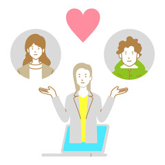 理想の相手を紹介する恋愛アドバイザー