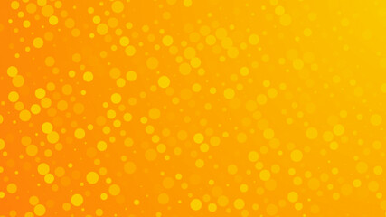 Abstract dot yellow orange color pattern gradient texture technology background.