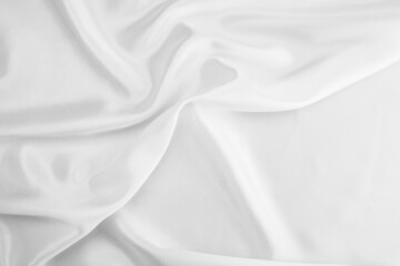 Fototapeta premium white fabric texture background, abstract