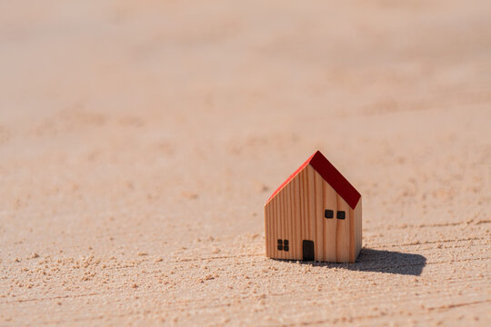 miniature house model on ground
