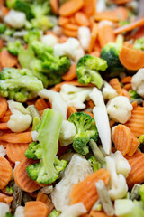 Vegetable mix of broccoli and carrots 