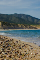 Playa solitaria llamada Agua Caliente, Golfo de California