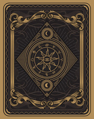 Divine magic occult occultism vector illustration
