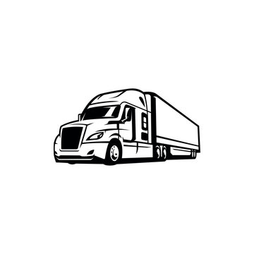 Freight truck isolated vector