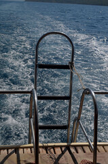 Sail boat ship  with tourists in the Aegea Sea. Marmaris, Mugla,Turnkey
