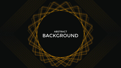 ABSTRACT BLACK BACKGROUND WITH GOLD GRADIENT.GOOD FOR WALLPAPER, COVER, POSTER DESIGN