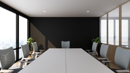 modern office meeting room for company logo mockup