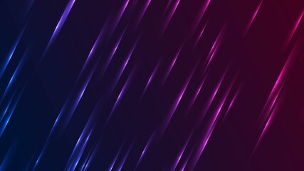 Blue purple glowing neon lines abstract background