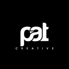 PAT Letter Initial Logo Design Template Vector Illustration - obrazy, fototapety, plakaty