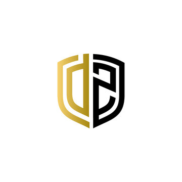 dz shield logo design vector icon