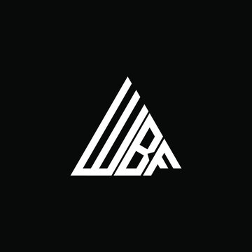 WBF letter logo creative design. WBF unique design
