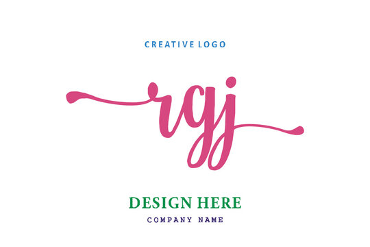 RGJ lettering logo is simple, easy to understand and authoritative