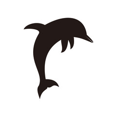 Dolphins graphic icon vector illustration sign