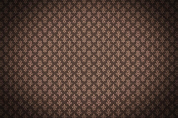 Dark brown background pattern in retro style