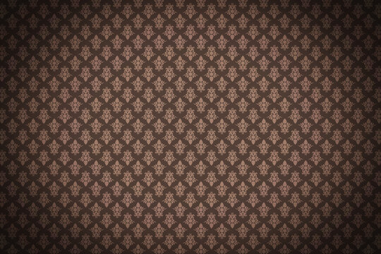 Dark brown background pattern in retro style