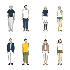 ゴルフ。ドレスコード。良い例と悪い例。