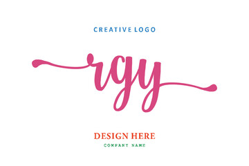 RGY lettering logo is simple, easy to understand and authoritative