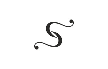 Letter S Stylish Calligraphy Minimal Logo
