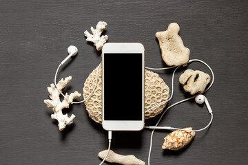 Smartphone with a blank screen