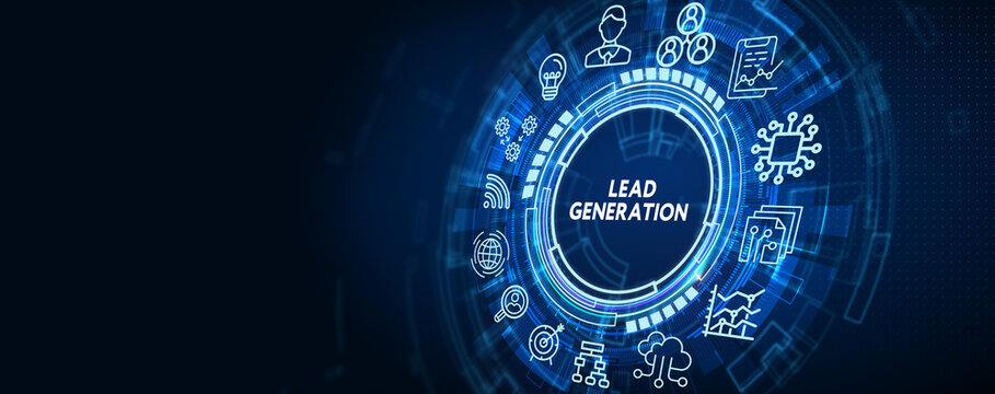 Business, technology, internet and networking concept. Lead generation