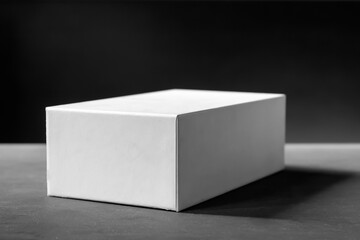 white cardboard package box
