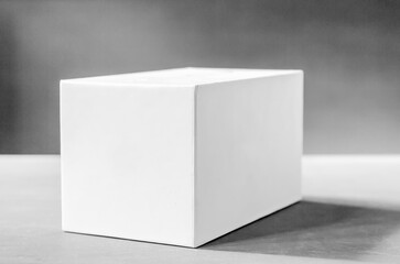white cardboard package box