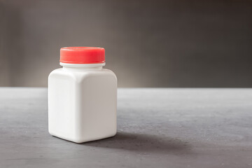 medicine white pill bottle