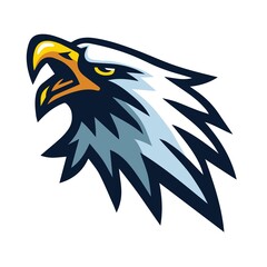 Eagle Mascot Logo Sports Team Mascot Design Vector Art