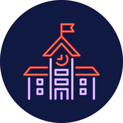 school neon icon