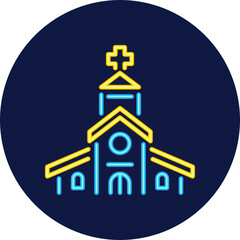 church neon icon