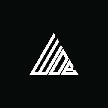 WDB letter logo creative design. WDB unique design, WOB letter logo creative design. WOB unique design

