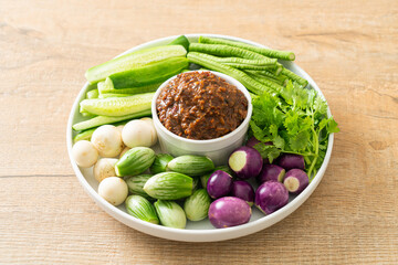 Fermented Fish Chili Paste with Fresh Vegetables
