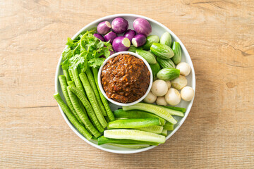 Fermented Fish Chili Paste with Fresh Vegetables