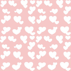 Sweetheart isolate on pink background seamless pattern 