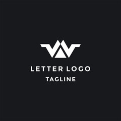 Letter WA Abstract Logo vector design template