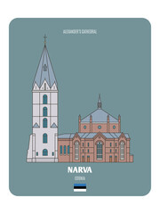 Fototapeta premium Narva Alexander's Cathedral, Estonia
