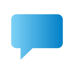 Speech bubble with gradient icon
