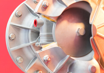 Cross section of diaphragm pump