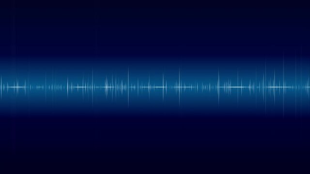 激しく揺れながら移動する波形の青い背景動画