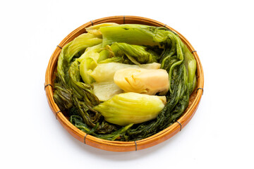 Pickled cabbage, Mustard Greens. Thai food style