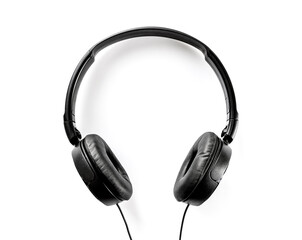 Headphones on a white background