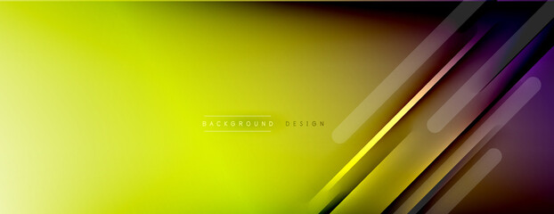 Abstract background. Shadow lines on bright shiny gradient background.