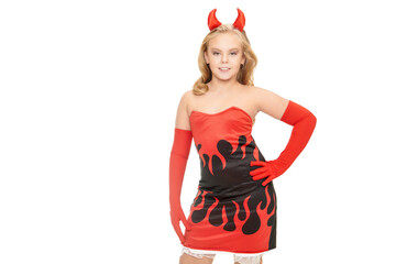 girl in imp costume