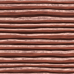 Striped seamless pattern. Textured Spotted beige, brick colored and dark brown stripes. Brown colored template for design, textile, wallpaper, wrapping, ceramic tile.