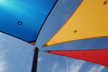 Colored solar tarps © Jose