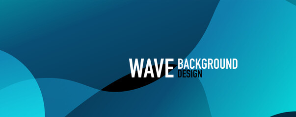 Abstract background - shiny fluid gradients and overlapping waves. Vector Illustration For Wallpaper, Banner, Background, Landing Page